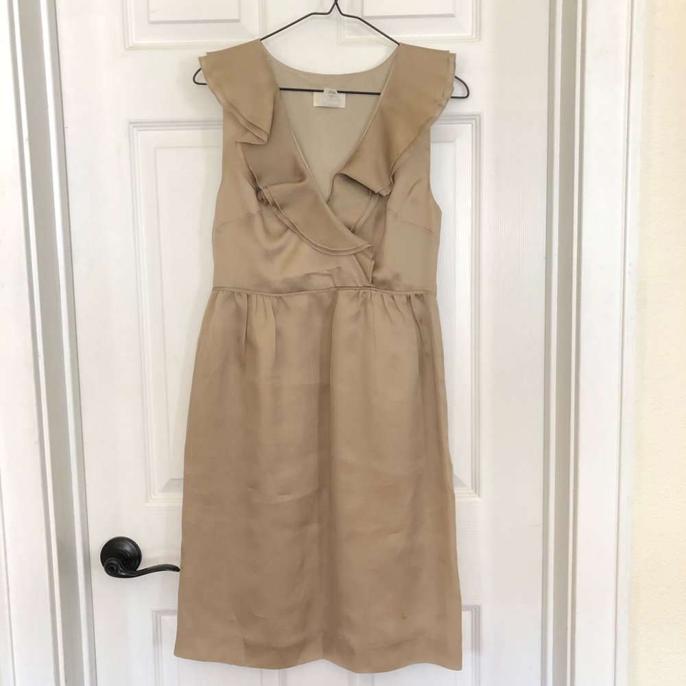 J. Crew champagne dress